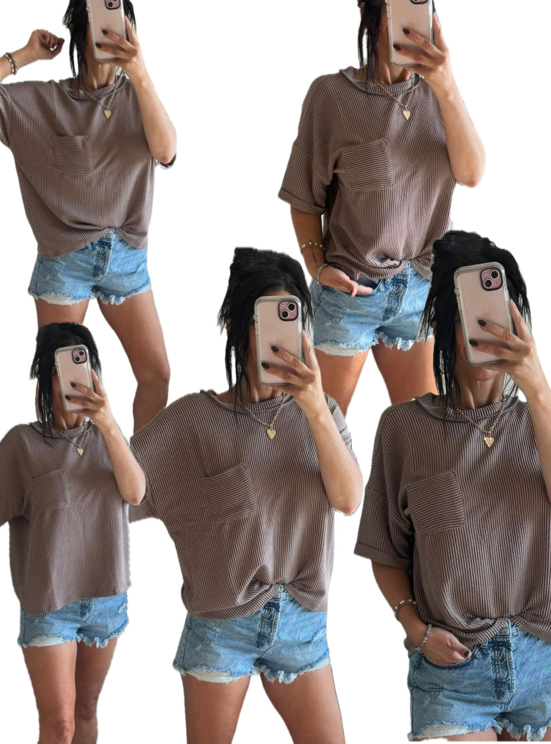 on repeat waffle tee