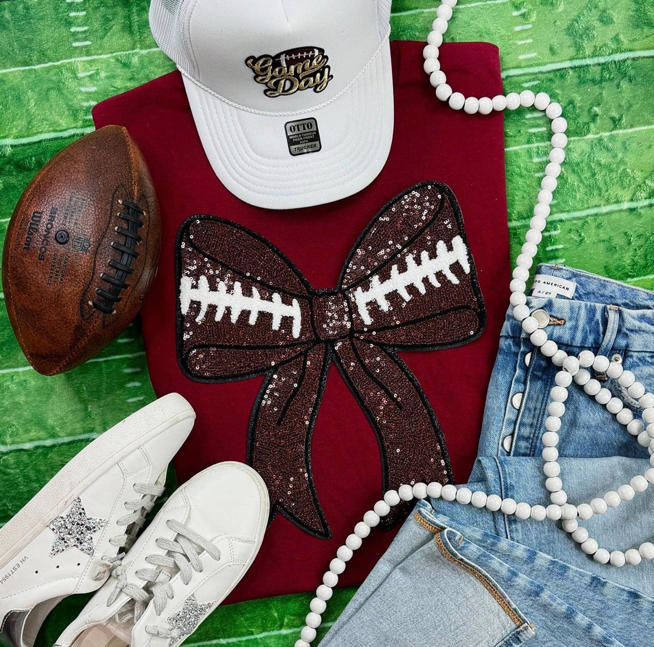 PREORDER|Football Bow