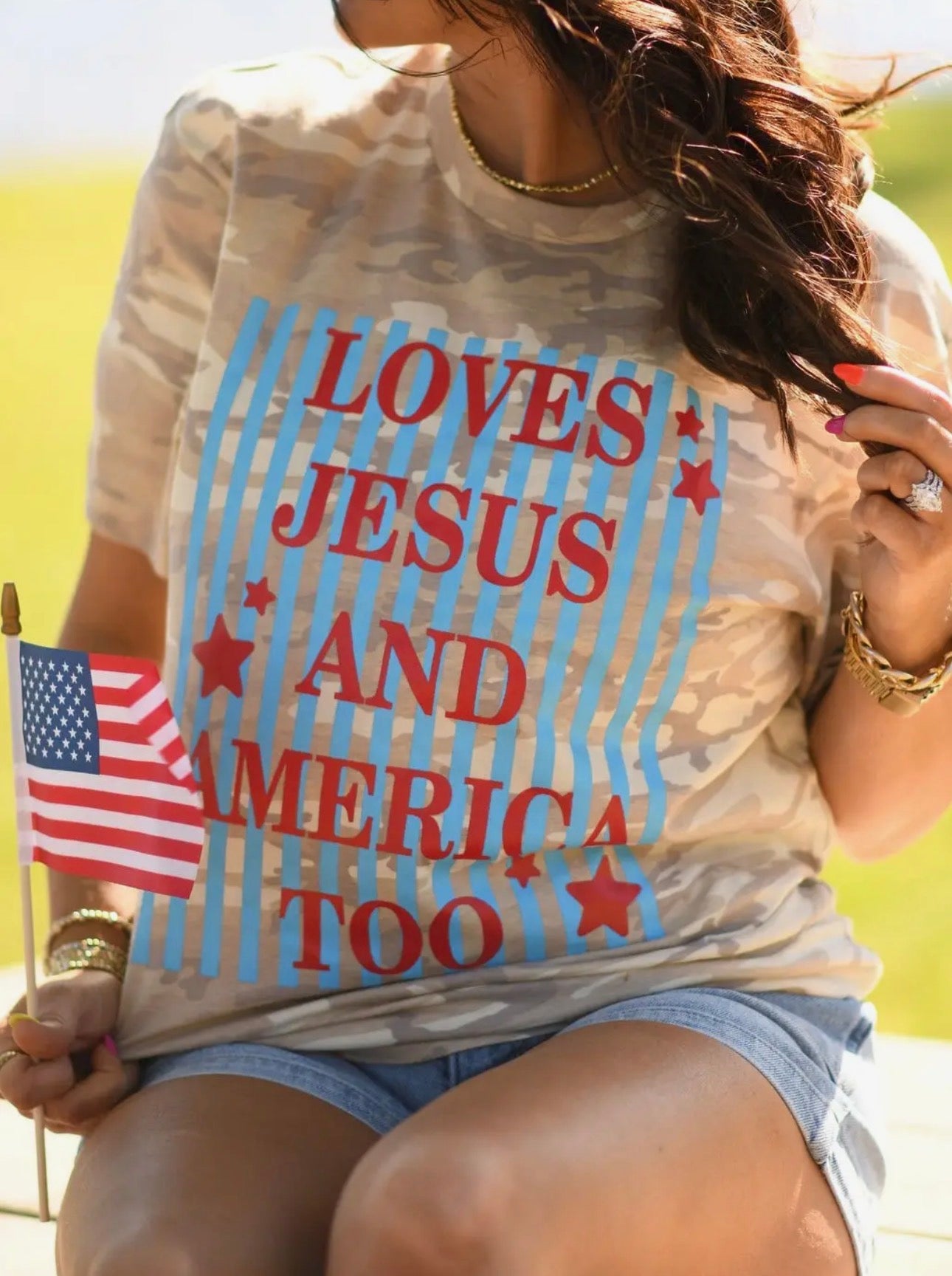 all American Lane tee (camo)
