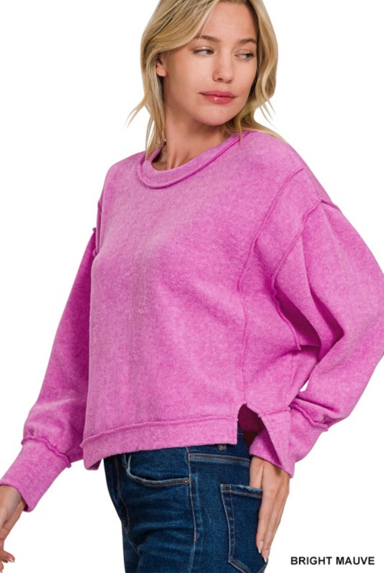 pink hour pullover