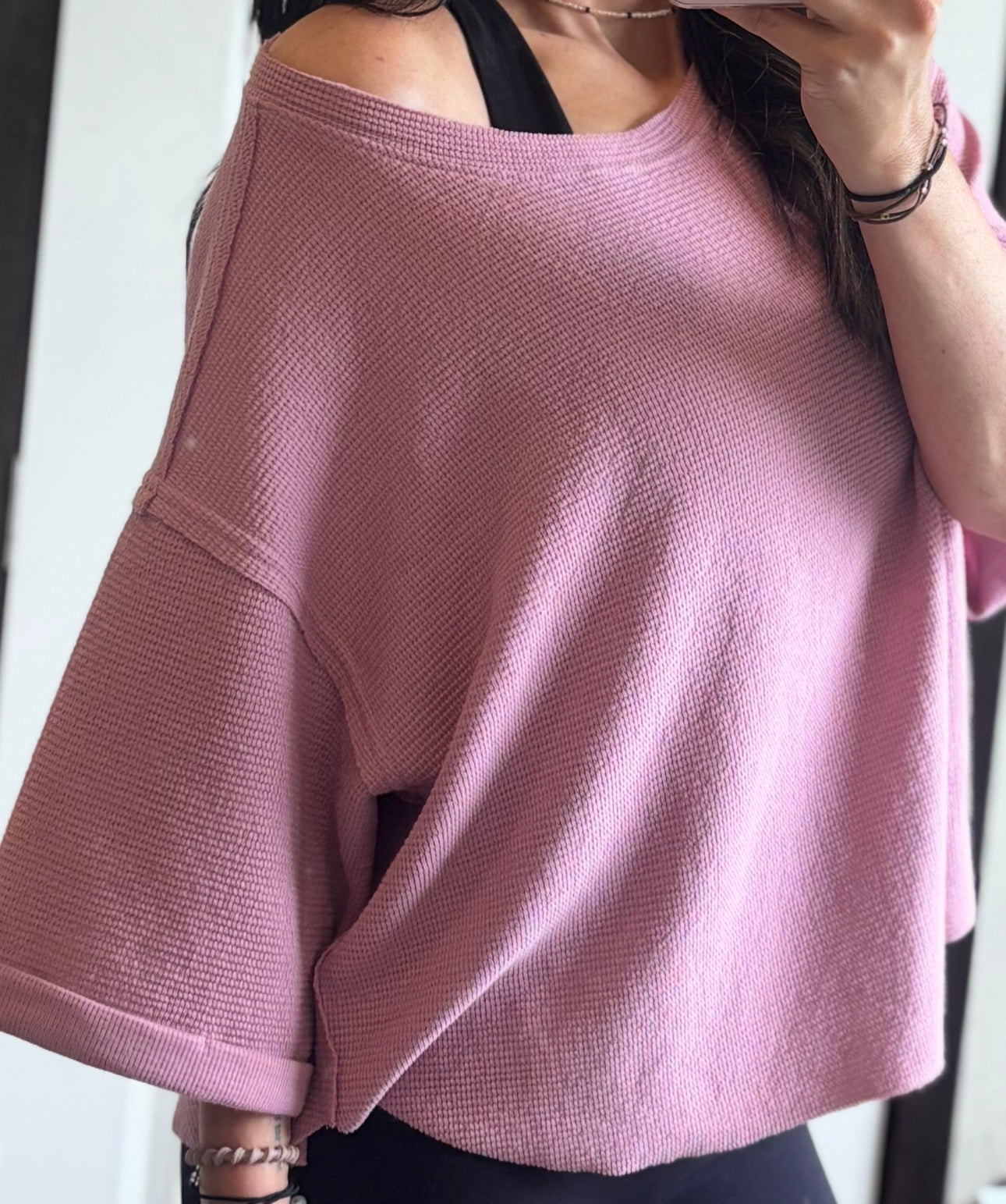 off duty knit top