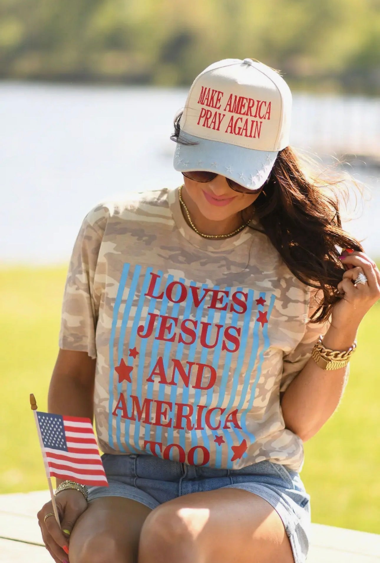all American Lane tee (camo)