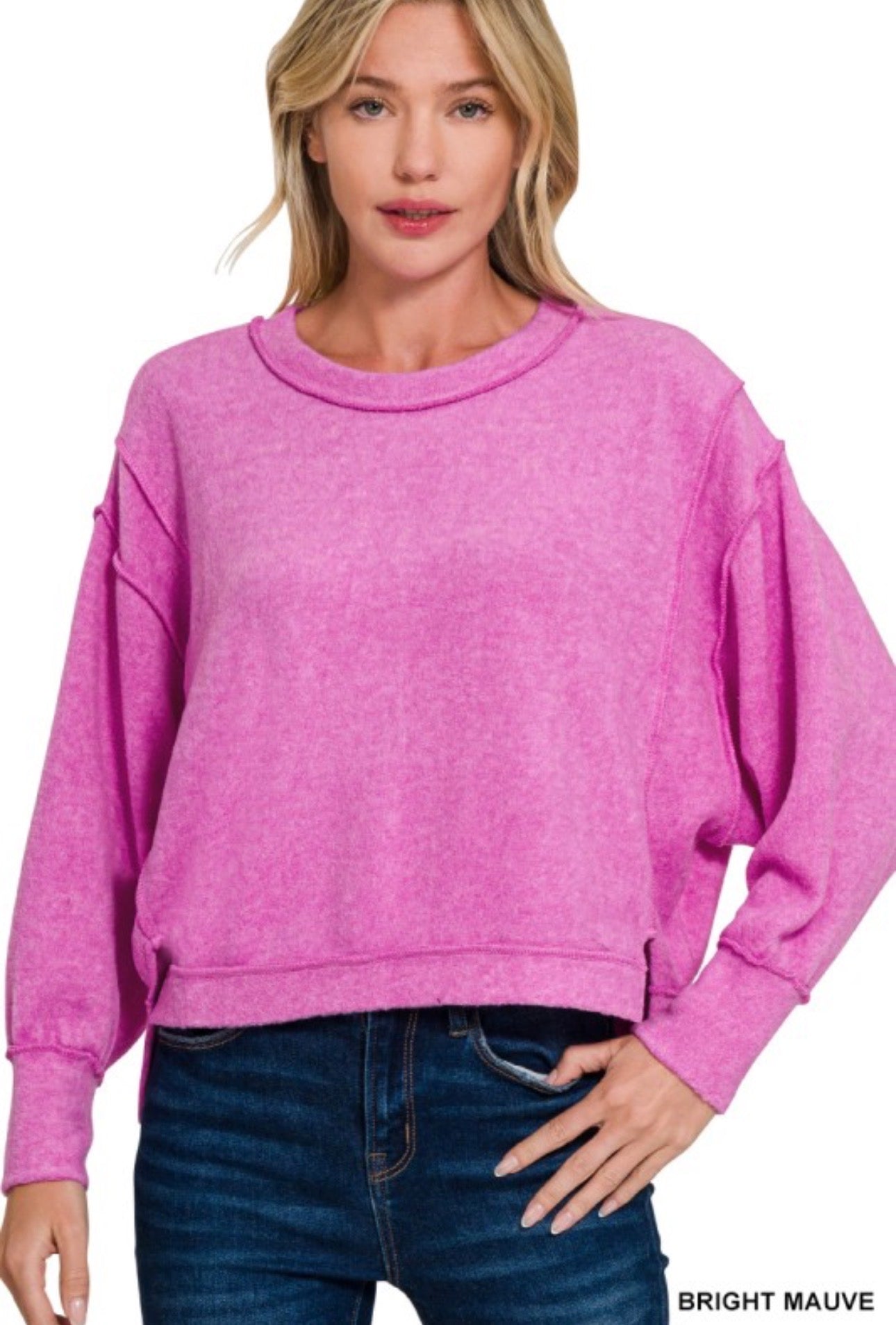 pink hour pullover
