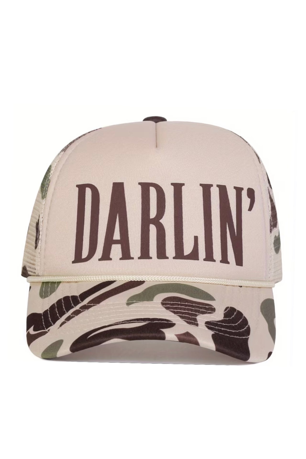 darlin’ camo trucker hat