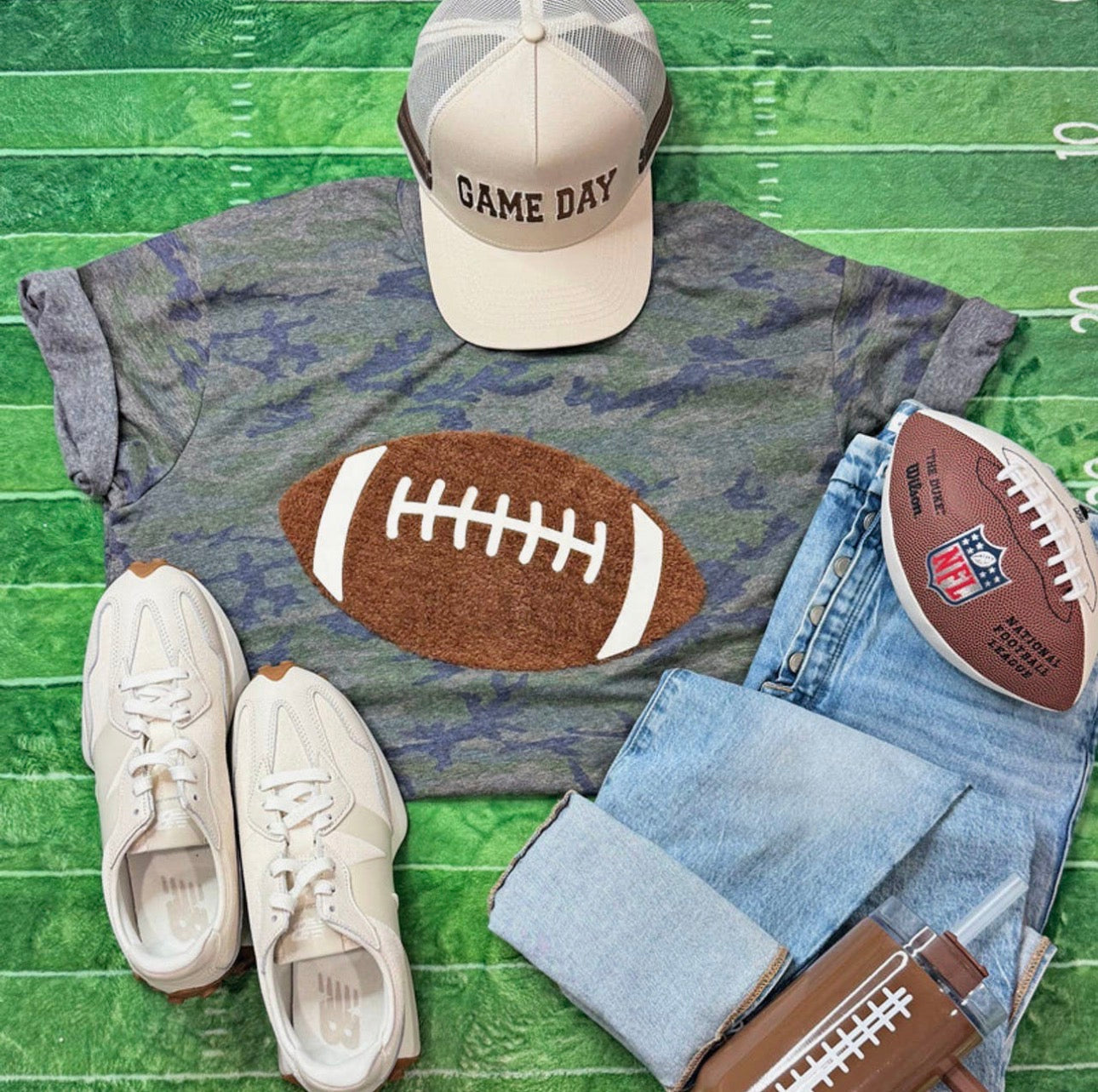 PREORDER| Camo Football Tee