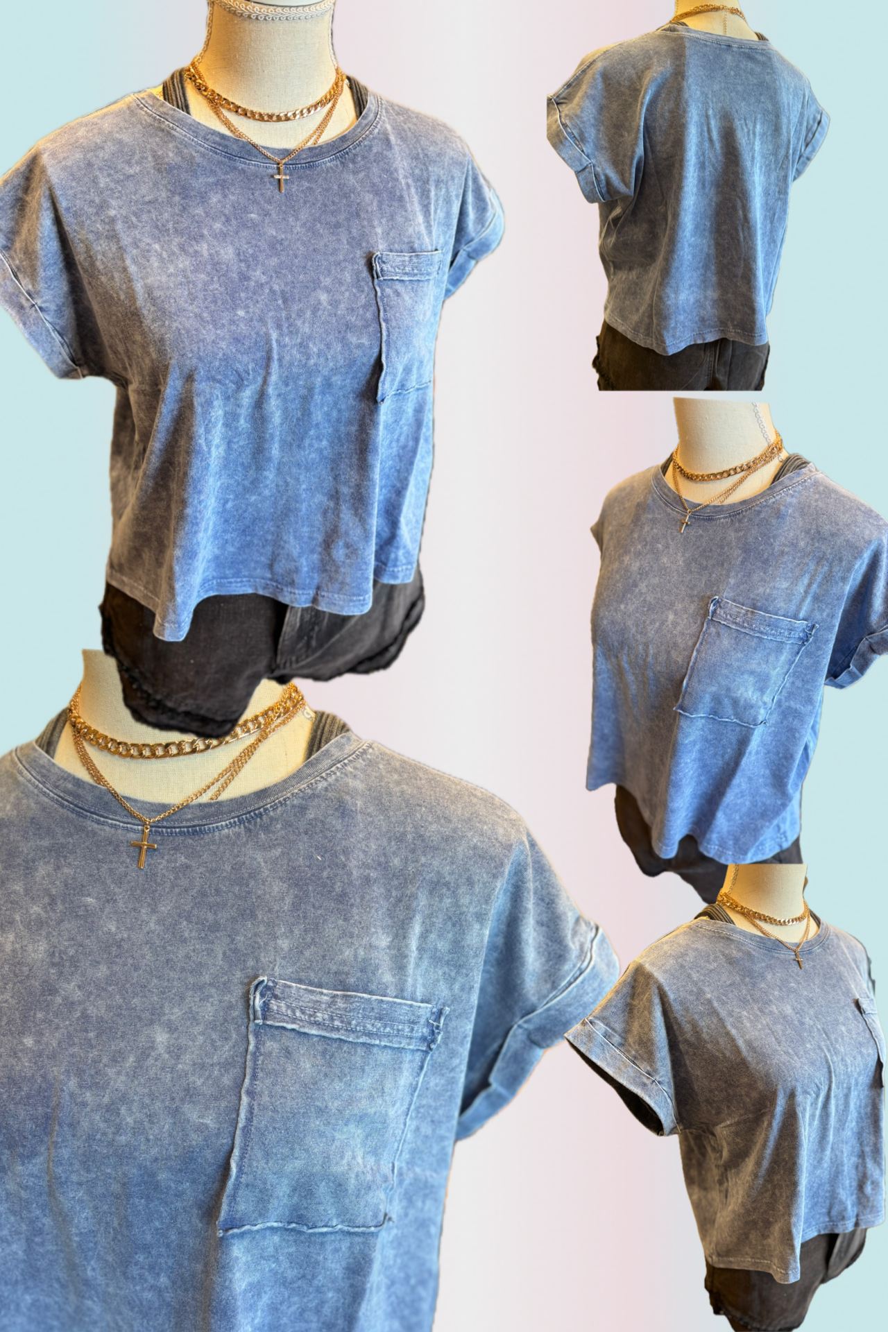 cloud wash tee