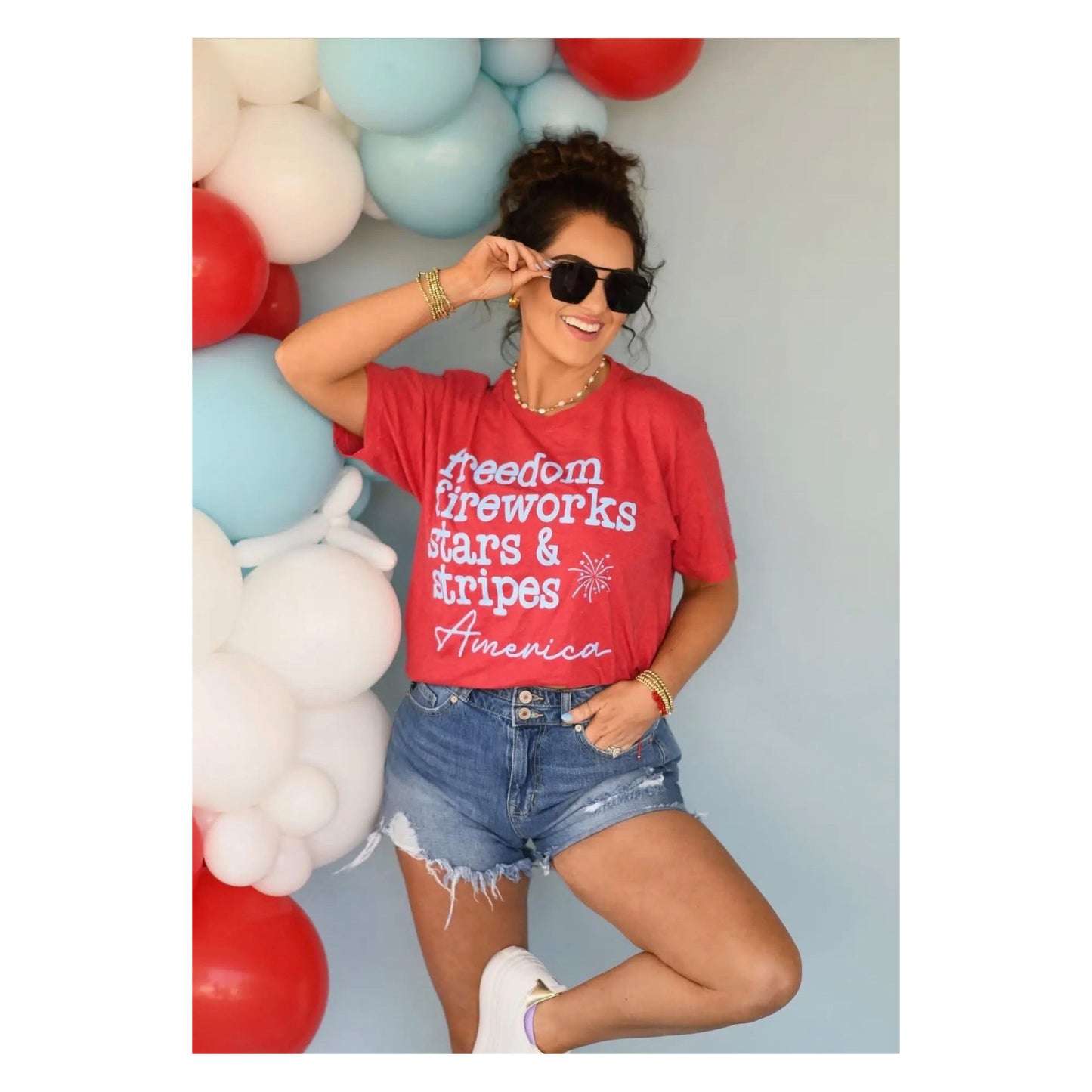fireworks and freedom tee