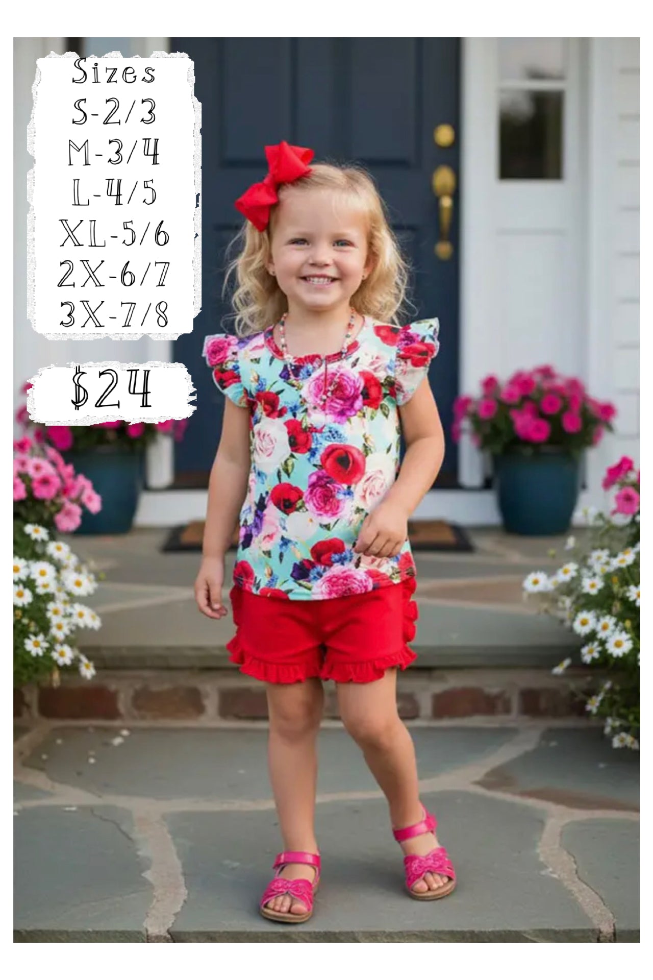 wildflower ruffle set